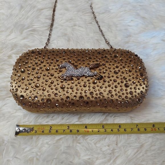 Iris Lane Purse‎ Embellished With Rhinestone Horse - Picture 4 of 8